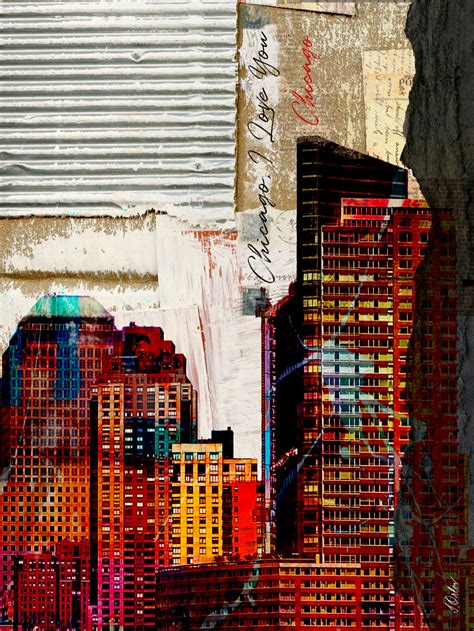 Chicago Canvas Print Chicago wall art Chicago city painting | Etsy