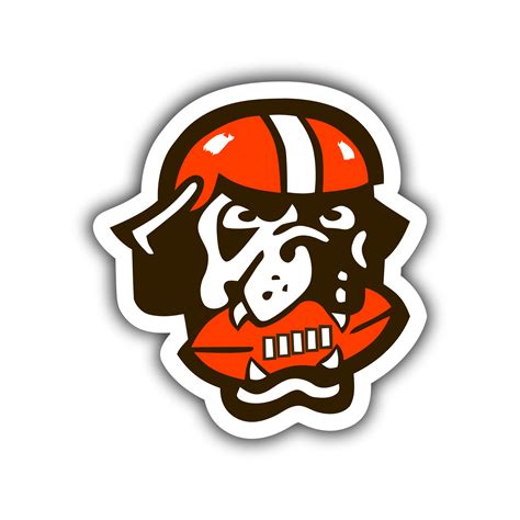 Cleveland Browns – Dog with Football – Temporary Tattoo – Biggest Decal ...