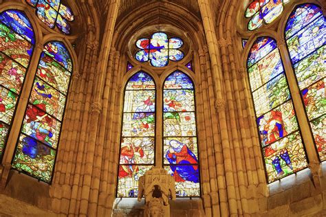 Stained glass windows of the cathedral of Leon Photograph by Jordi ...