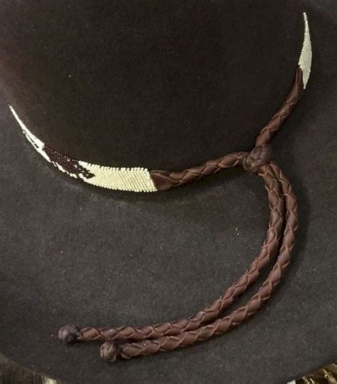 Pin by Home Town Leather Company on Braiding | Beaded hat bands, Hat band, Beaded jewelry