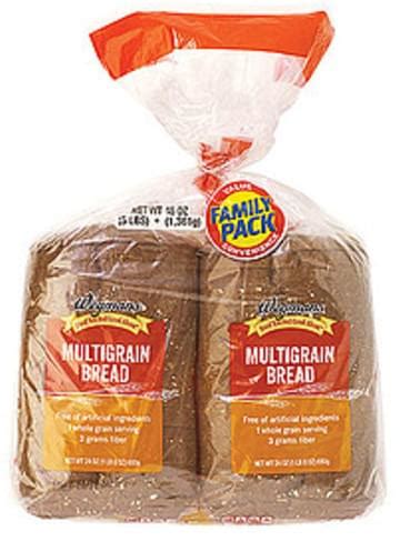 Wegmans Multigrain Bread, FAMILY PACK Bread - 48 oz, Nutrition ...