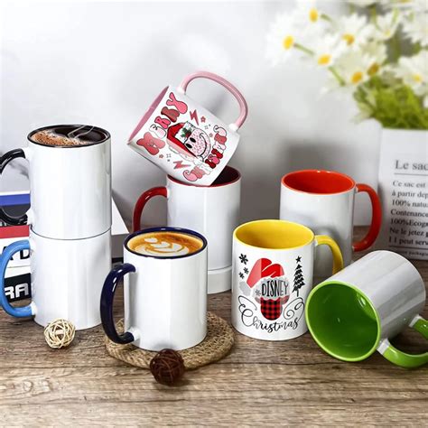 11OZ inner color mug sublimation mug Blank Ceramic Mug 330ml Coffee Mug ...