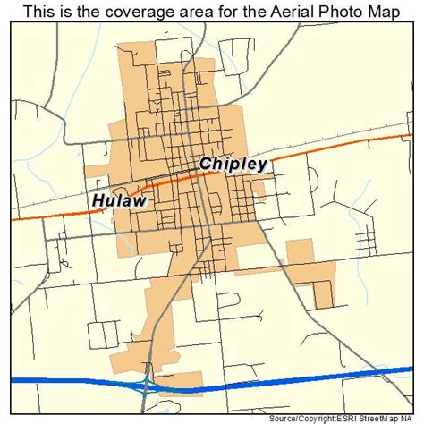 Aerial Photography Map of Chipley, FL Florida