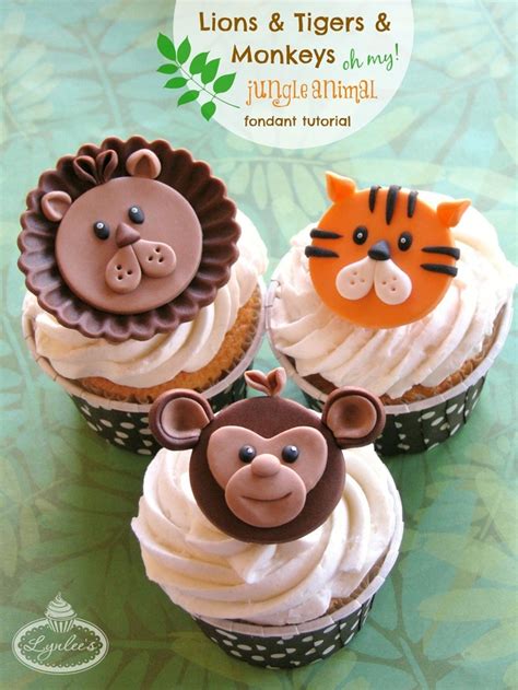 Go Wild With 3 Jungle Animal Cupcake Toppers - CakeCentral.com