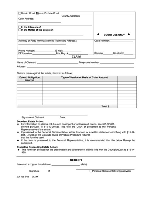 Colorado Free Printable Court Forms - Printable Forms Free Online