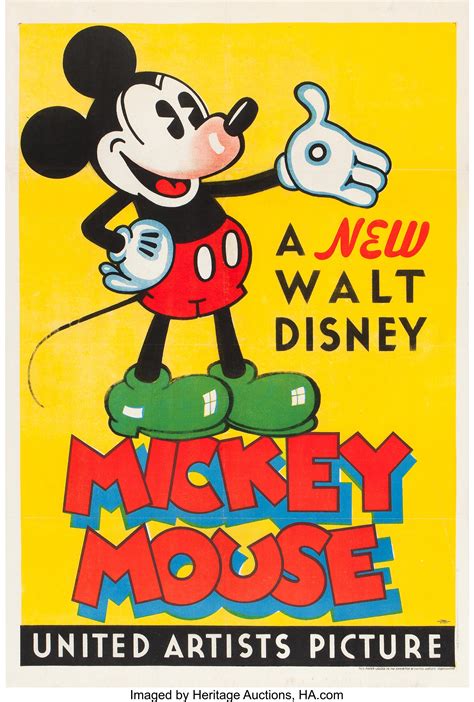 Mickey Mouse Stock Poster (United Artists, 1932). One Sheet (27" X | Lot #83334 | Heritage Auctions