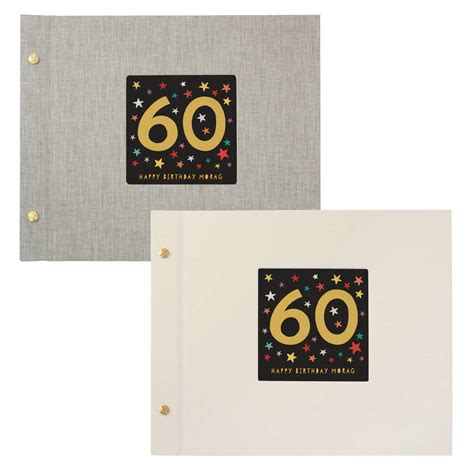 Personalised 60th Birthday Photo Album By Made by Ellis