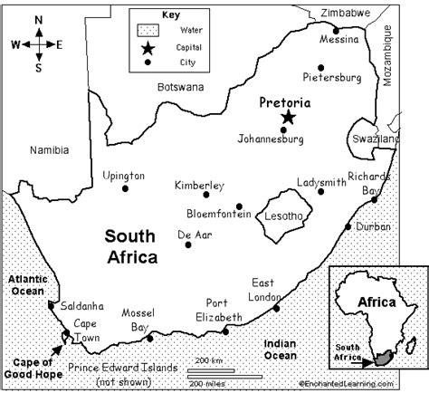 Map Of Africa Worksheet