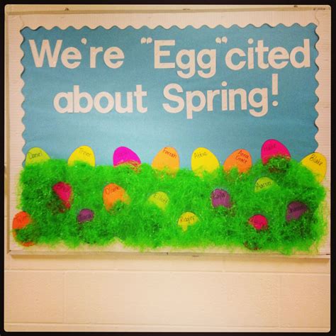 Easter / Spring Bulletin Board ; and the showcase board could say ...