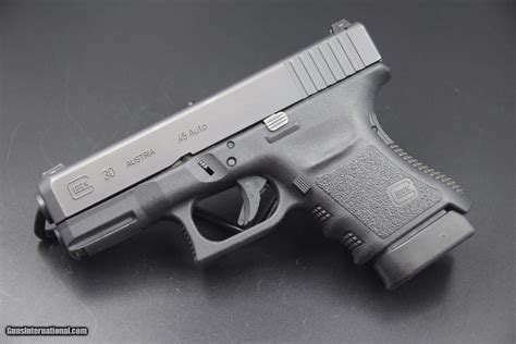 GLOCK MODEL 30 SF PISTOL in .45 ACP WITH NIGHT SIGHTS