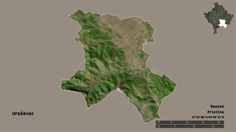 District of Ferizaj Republic of Kosovo and Metohija, Districts of Kosovo, Republic of Serbia Map ...