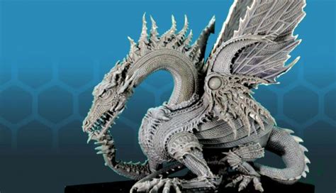 Awesome dragon mini based on Warhammer legend Ian Miller’s art