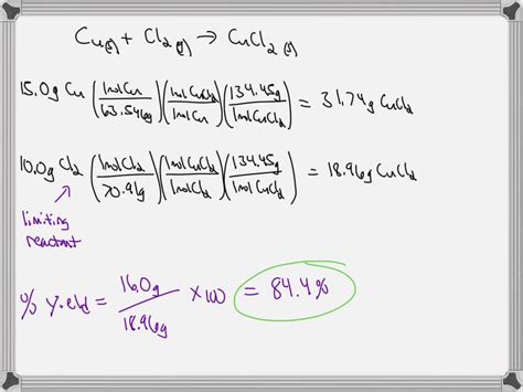 SOLVED: A chemist is producing copper(II) chloride using the following ...