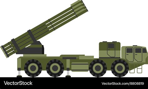 Military rocket launcher Royalty Free Vector Image