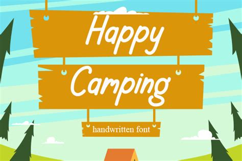 Happy Camping Font | dafont.com