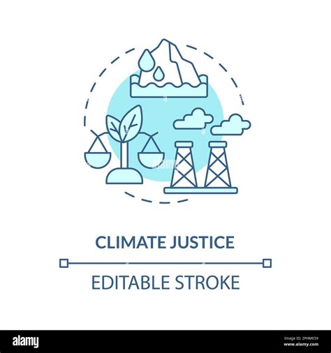 Climate justice blue concept icon Stock Vector Image & Art - Alamy