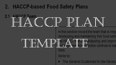 Free Haccp Plan Template For Your Needs