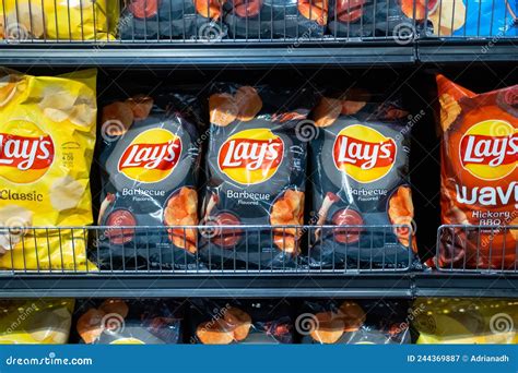Los Angeles, CA USA March 1st 2022 Assorted Bags of Lay`s Brand Potato Chips for Sale at a ...