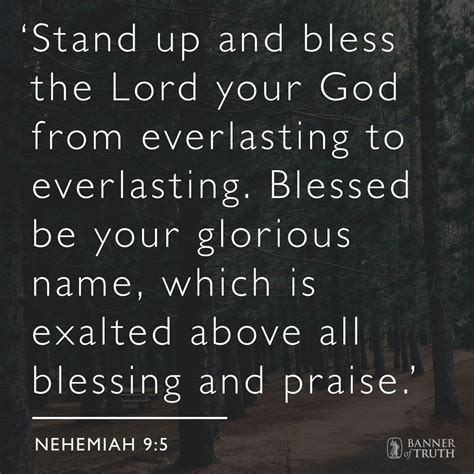 Nehemiah 9:5 | Nehemiah, Inspirational scripture, Bible truth