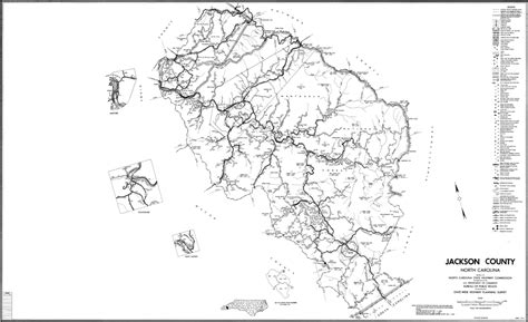 1962 Road Map of Jackson County, North Carolina