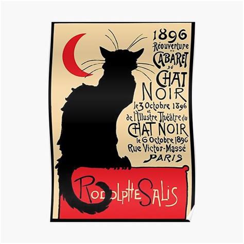 "Le Chat Noir Poster " Poster for Sale by lyonsanne | Redbubble