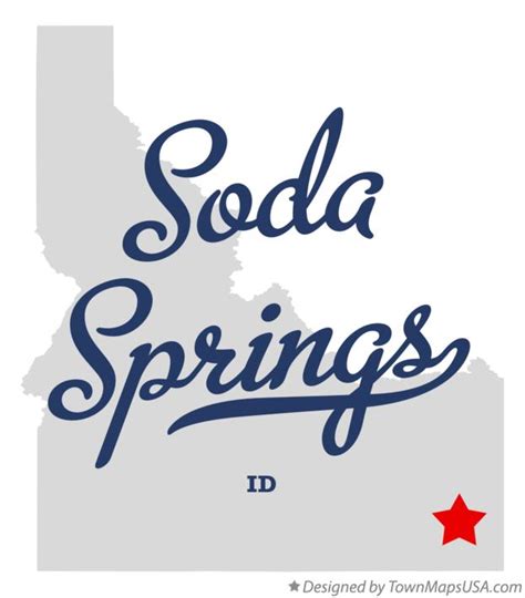 Map of Soda Springs, ID, Idaho