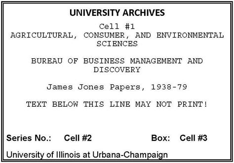 Creating Box Labels – University of Illinois Archives – U of I Library