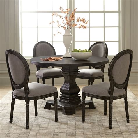 Scott Living Antique Black Round Dining Table at Lowes.com