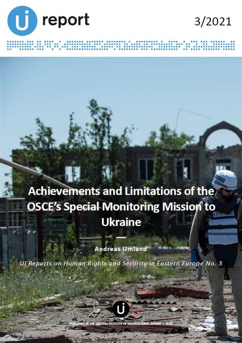 Achievements and Limitations of the OSCE’s Special Monitoring Mission to Ukraine ...