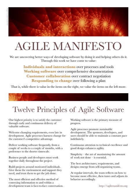 Agile Manifesto poster | richd.me | Manifesto poster, Manifesto, Agile development