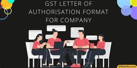 Get Your Company GST Authorization Letter Format