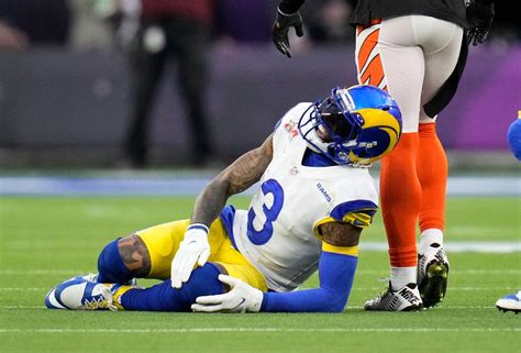 Rams WR Odell Beckham Jr. believed to tear ACL during Super Bowl win vs ...