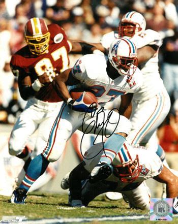 Eddie George Signed Tennessee Oilers 8X10 Photo (1997 Inaugural Season ...