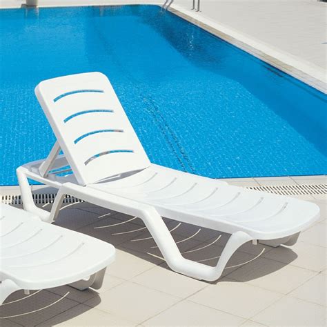 Compamia Sunlight Pool Chaise Lounge in White