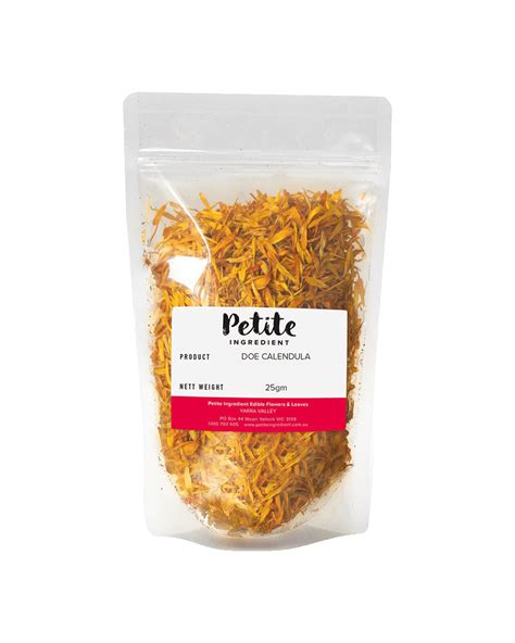 Petite Ingredient Dried Organic Edible Calendula - Boozy