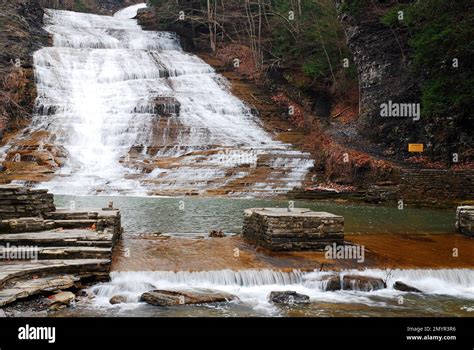 Serene waterfalls in Ithaca New York Stock Photo - Alamy