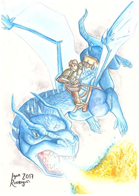 A fan art of Eragon and Saphira I drew a while back! : r/Eragon