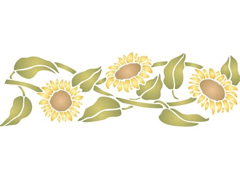 Sunflower Stencil Printable