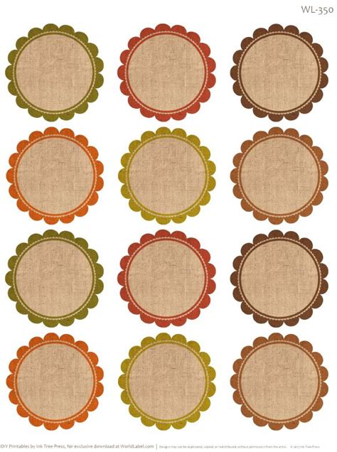 Circle Label Template | printable label templates