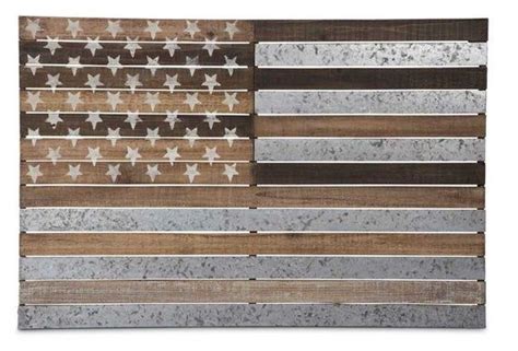 American Flag Metal Wall Art Rustic American Flag Farmhouse | Etsy ...