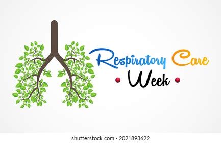 Respiratory Care Week Observed Every Year Stock Vector (Royalty Free ...