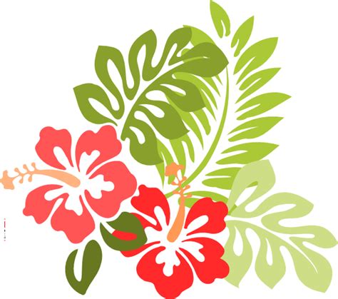 lilo and stitch hawaiian flowers - Clip Art Library