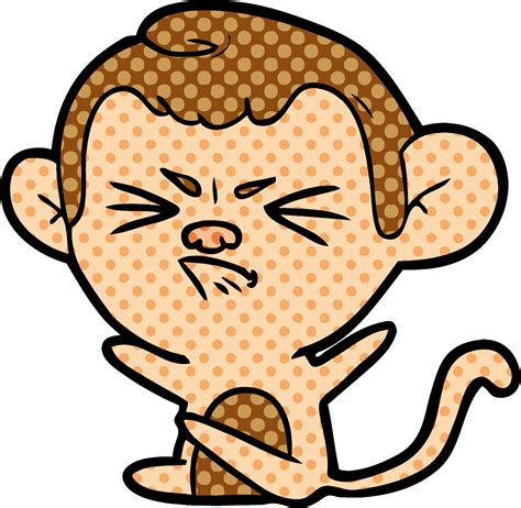 cartoon angry monkey 12455313 Vector Art at Vecteezy