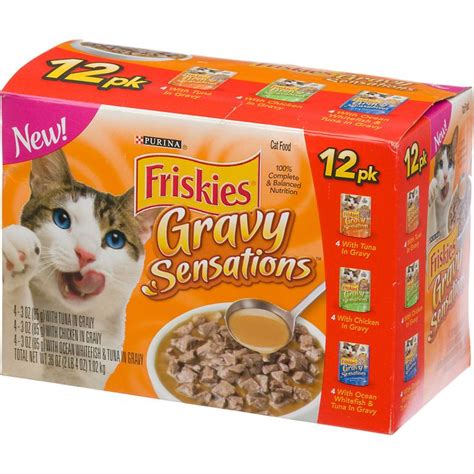 Friskies Gravy Sensations Variety Pack Cat Food Pouches