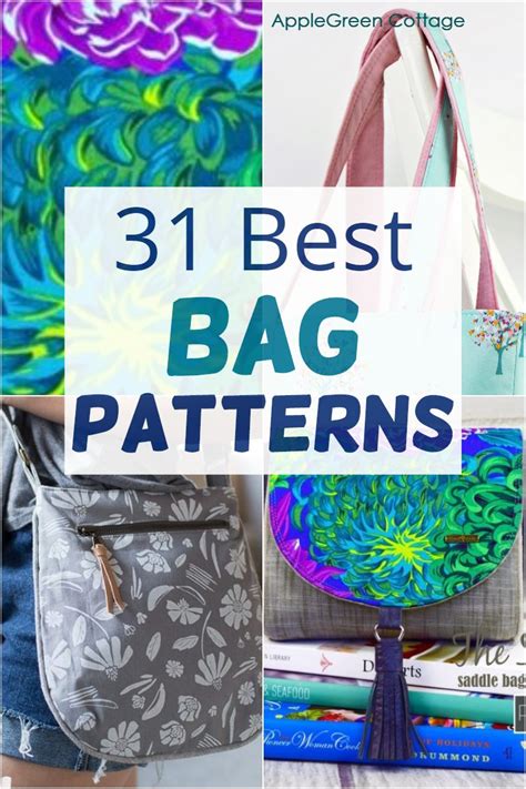 34 Best Free Bag Sewing Patterns To Sew In 2024 | Bag patterns to sew ...