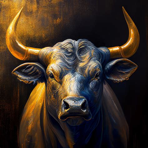 Wall Art Print | Golden Bull | UKposters