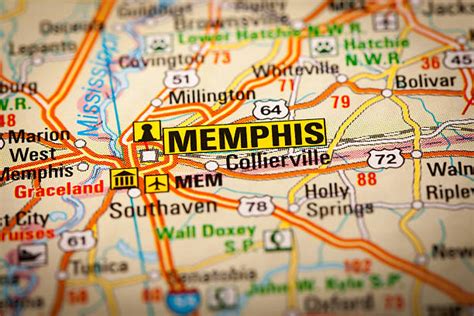 260+ Memphis Tennessee Map Stock Photos, Pictures & Royalty-Free Images ...