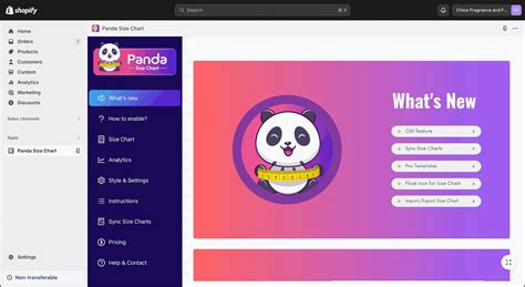 How to use Panda Size Chart with PageFly