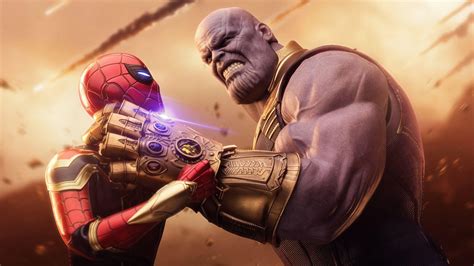 Thanos Vs Spider-Man Wallpapers - Top Free Thanos Vs Spider-Man Backgrounds - WallpaperAccess