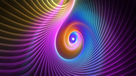 3D Bright Fractal Feather HD Abstract Wallpapers | HD Wallpapers | ID #58549